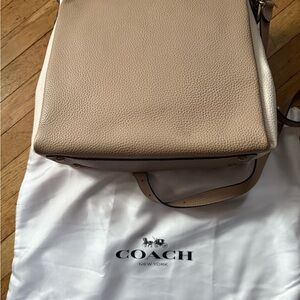 Coach Taupe Leather Handbag